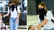 Espoletinha! Claudia Leitte desembarca no Brasil ao lado da filha Bela que 'apronta' em aeroporto - Leo Franco/ AgNews