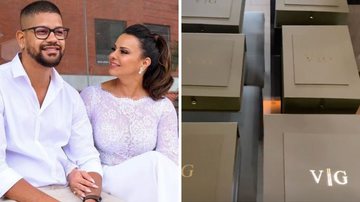 Viviane Araújo mostra convite luxuoso com presentes entregue aos convidados de seu casamento: "Perfeição" - Reprodução/Instagram