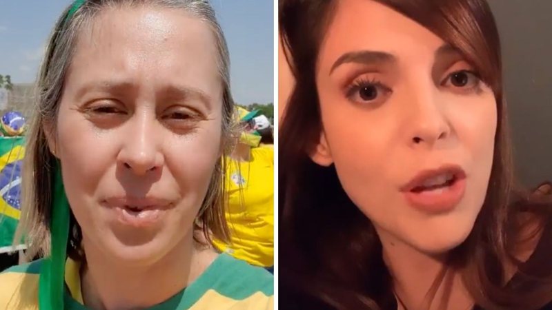 Ex-Globo, Dani Monteiro vai à protestos e leva uma bronca de Titi Müller: "Não é possível" - Reprodução/Instagram