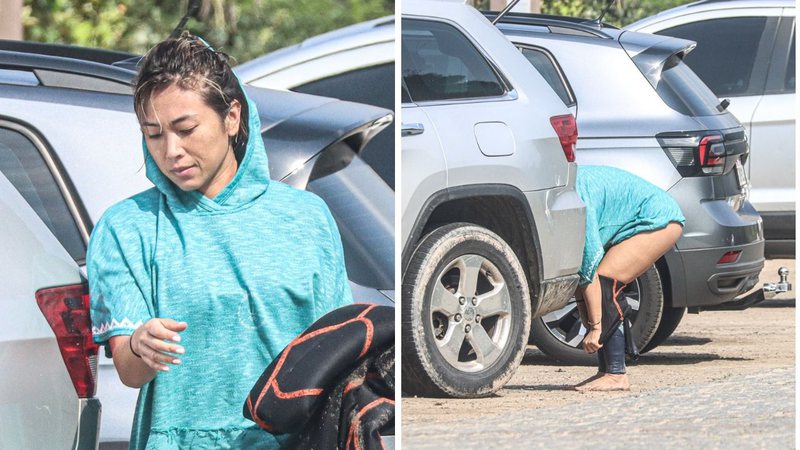 Como assim? Danni Suzuki é flagrada trocando de roupa em estacionamento antes de retornar para casa - AgNews
