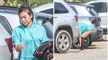 Como assim? Danni Suzuki é flagrada trocando de roupa em estacionamento antes de retornar para casa - AgNews