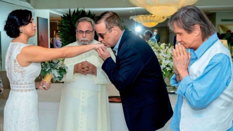 Filho de Roberto Carlos, Dudu Braga casou-se 25 dias antes da morte, na presença do pai - Revista Caras