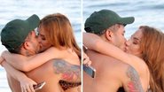Em clima de romance, o casal aproveitou a tarde para curtir a praia do Rio de Janeiro - Reprodução/ AgNews