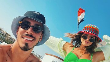 No Egito, Giovanna Lancelotti curte dia de praia em barco luxuoso com Gabriel David: "Não quero mais ir embora" - Reprodução/Instagram
