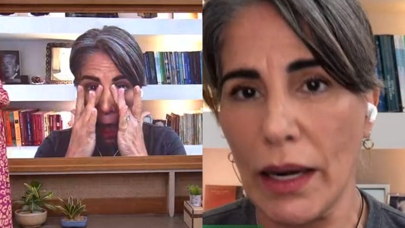 Glória Pires chora ao falar da luta do marido contra a Covid-19 - Reprodução/TV Globo