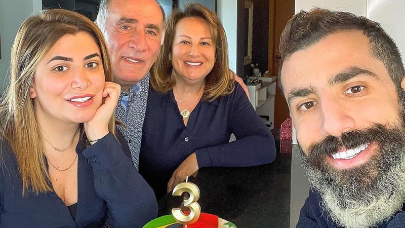 Ex-BBB Kaysar Dadour emociona ao celebrar três anos da família no Brasil após fuga de guerra na Síria - Instagram