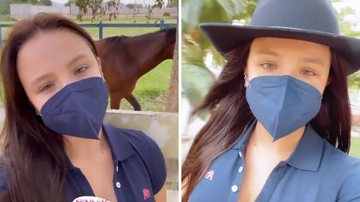 Após acidente, Larissa Manoela enfrenta medo de cavalo para nova personagem: "Vou fazer esse trauma ir embora" - Reprodução/Instagram