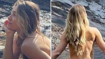 Ousada, Letícia Spiller dispensa roupa e posa totalmente nua em meio à natureza: “Um absurdo” - Reprodução/Instagram