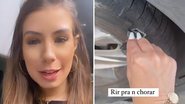 Ex de Whindersson Nunes comete barbeiragem e fura o pneu do carro ao estacionar: “Estou achando engraçado” - Reprodução/Instagram