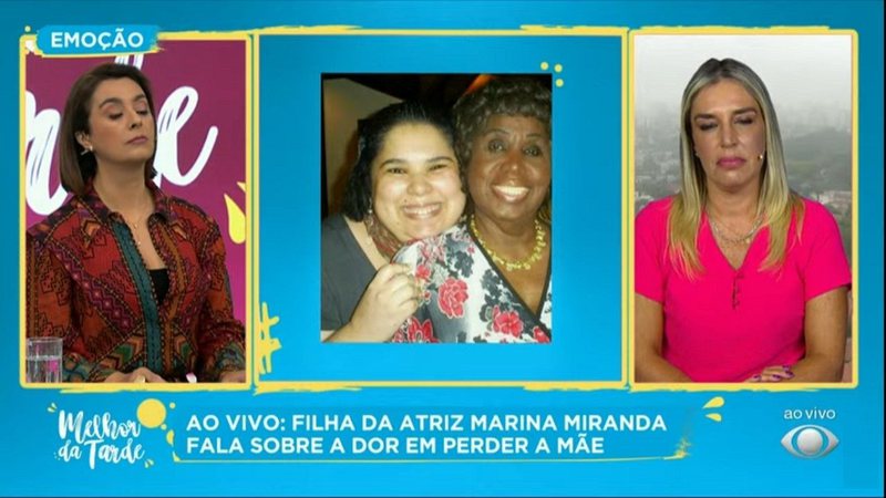Aos prantos, filha de Marina Miranda diz que morte da mãe foi injusta: "Partiu sofrendo" - Reprodução/Instagram