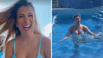 Prestes a dar à luz, Lore Improta faz exercícios na piscina para induzir parto: "Bora nascer, filha" - Reprodução/Instagram