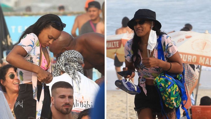 Novo amor? Rebeca Andrade é flagrada na praia e deixa o local acompanhada por gato tatuado - AgNews