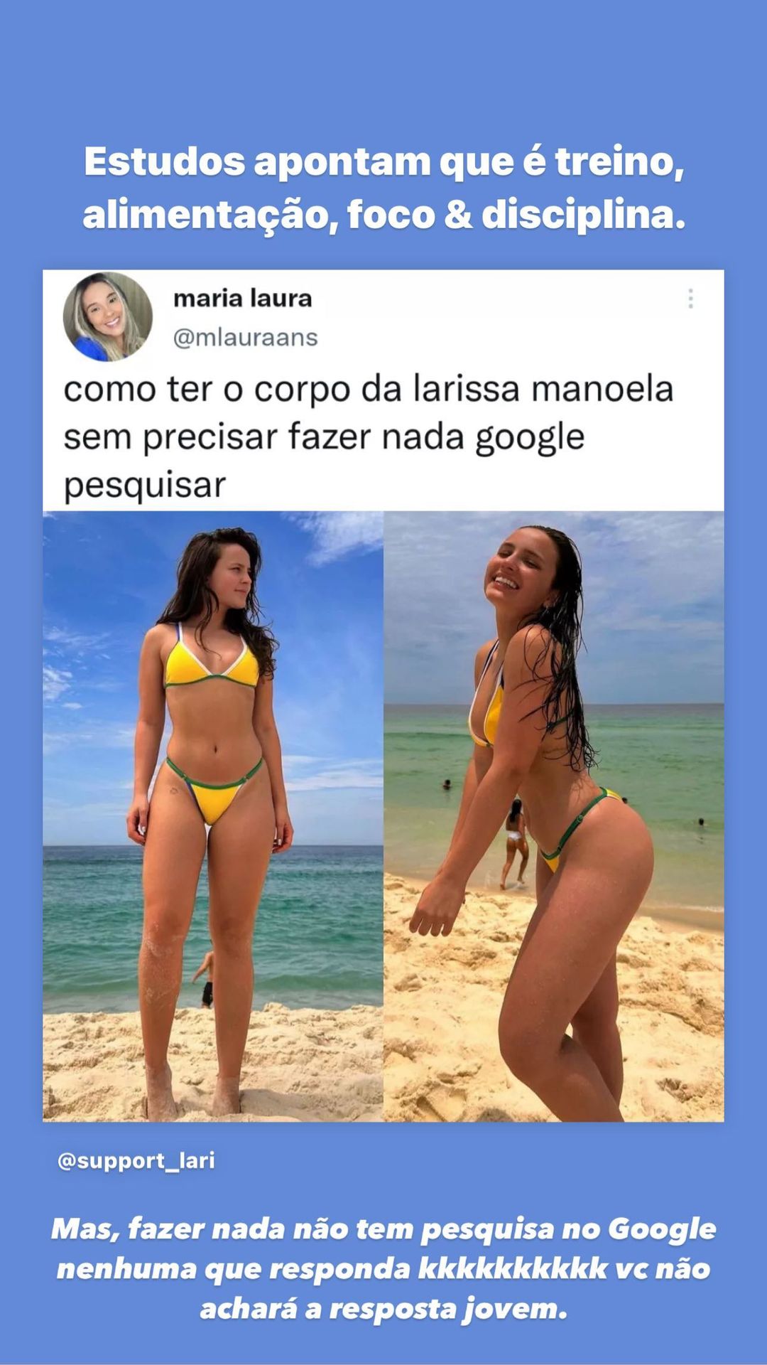 Larissa Manoela corpão