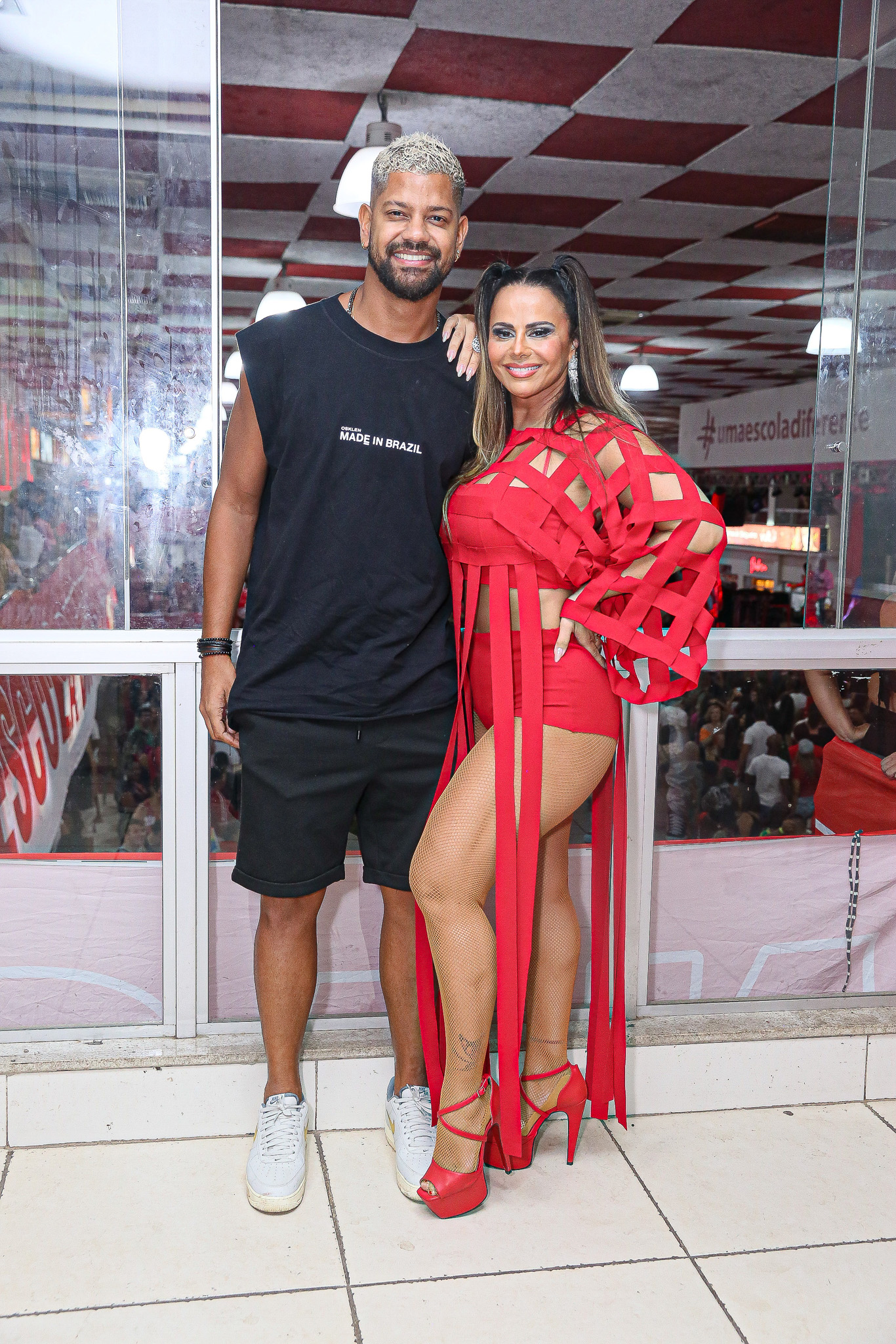Viviane Araújo com Guilherme Militão