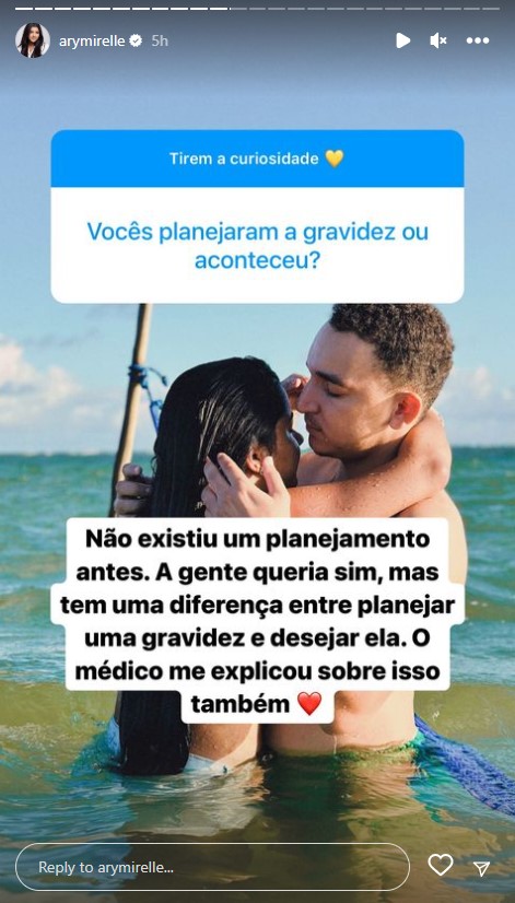 Namorada de João Gomes esclarece possível planejamento da gravidez: "A gente queria"