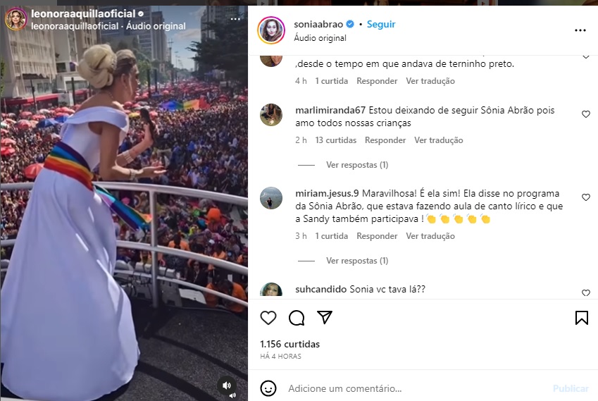 Léo Áquilla na Parada LGBT