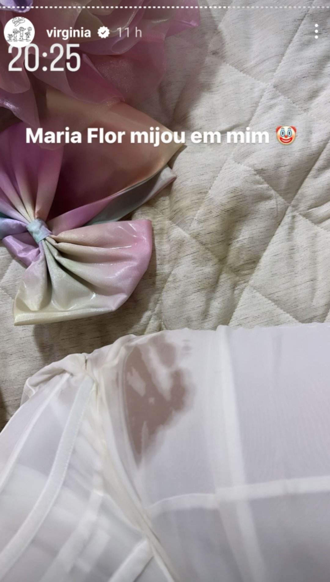 Virginia Fonseca tem vestido milionário destruído na festa da filha: "Mijou em mim"