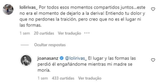 Joana Sanz faz revelação sobre Daniel Alves