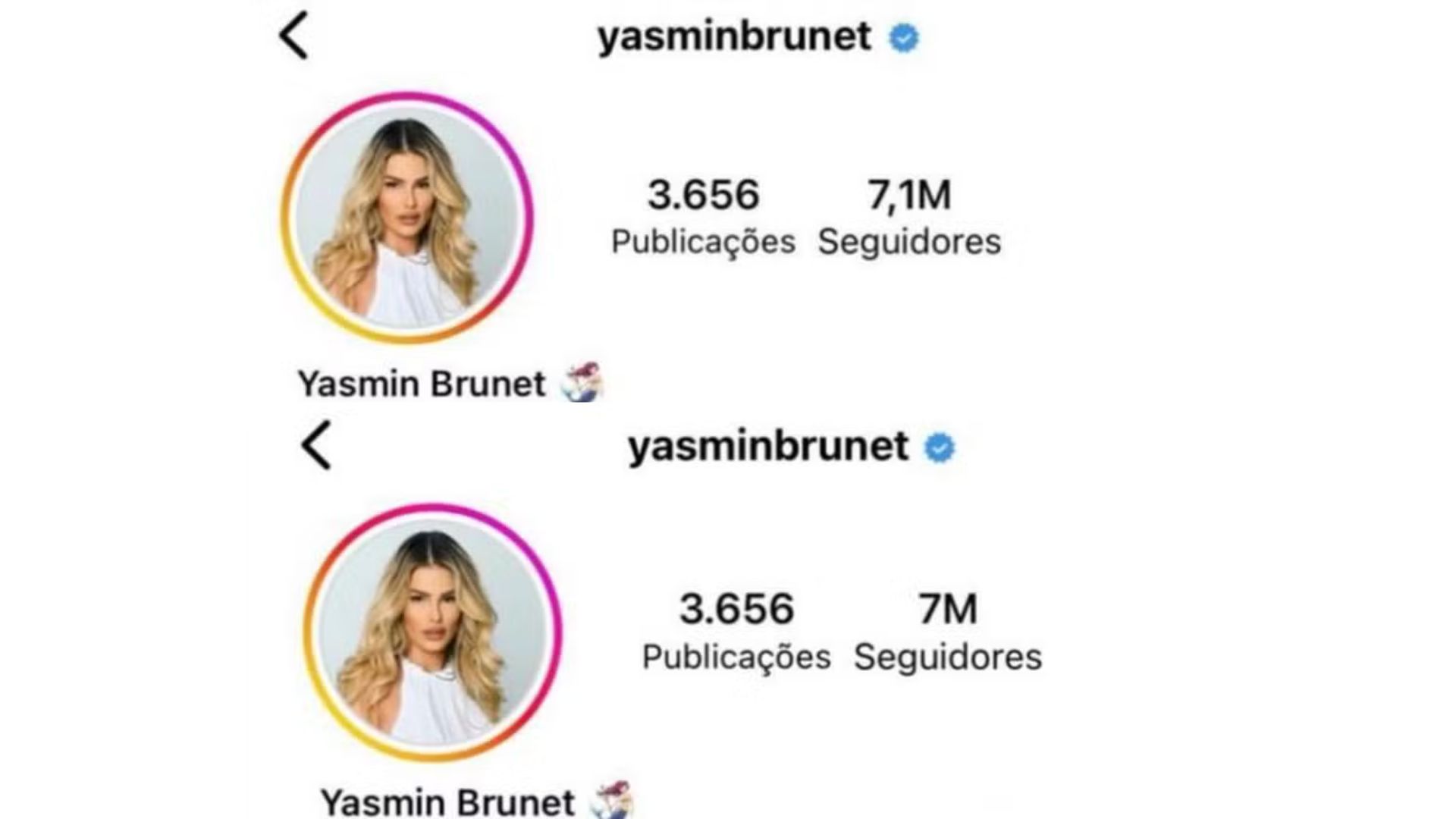 Yasmin Brunet perde seguidores após polêmica com Davi no BBB 24
