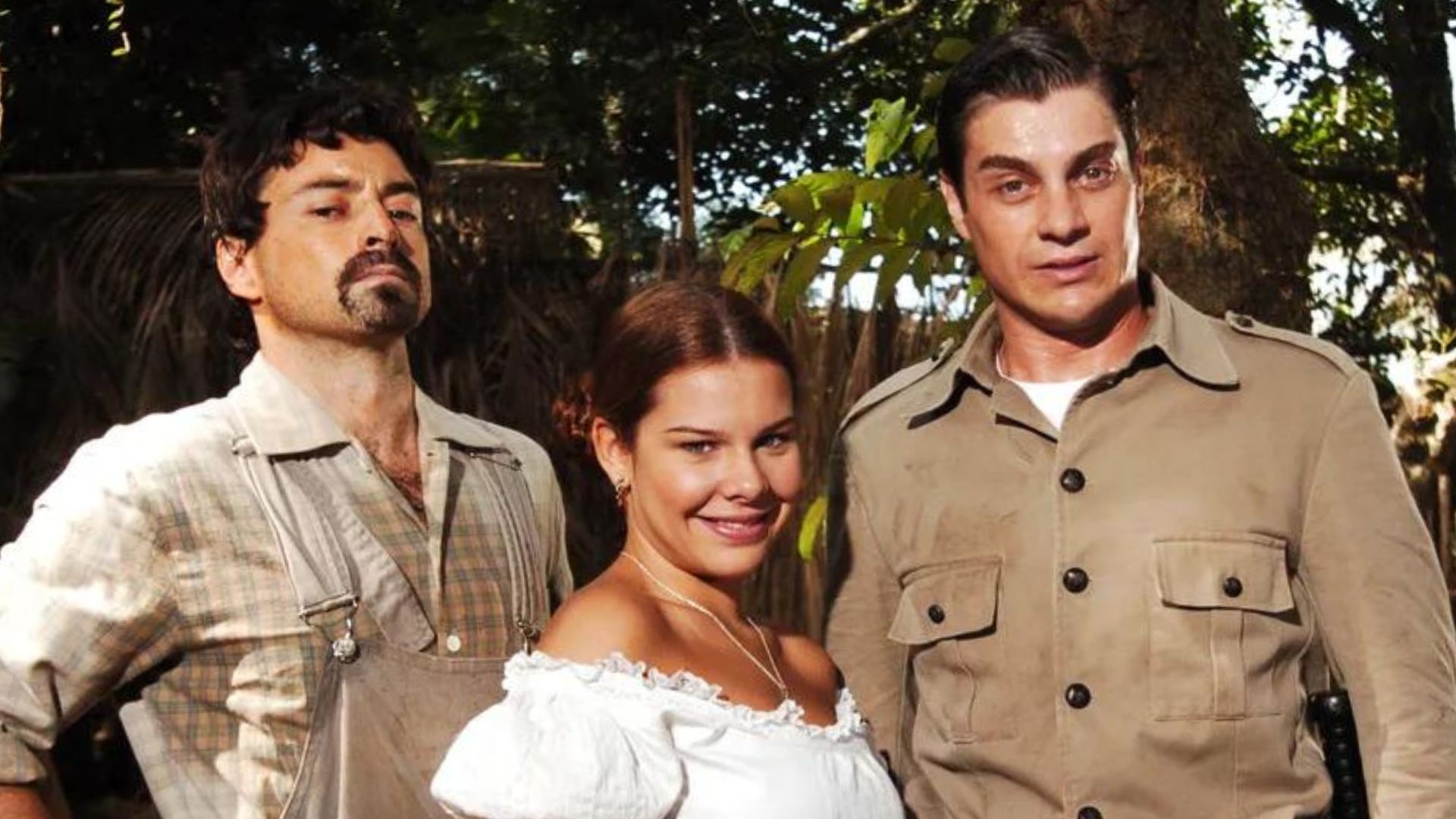 Irmãos caipiras - Emilio Orciollo Netto, Fernanda Souza e Adilson Girardi em Alma Gêmea