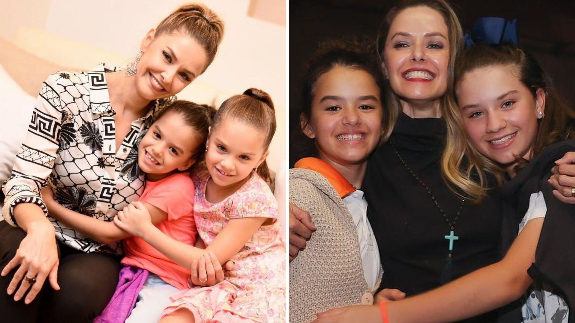 Bianca Rinaldi celebra 15 anos das filhas gêmeas