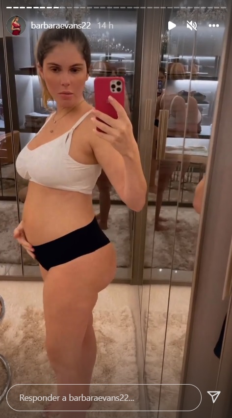 Bárbara Evans mostra barriga mais sequinha nove dias após dar à luz: "Desinchando"