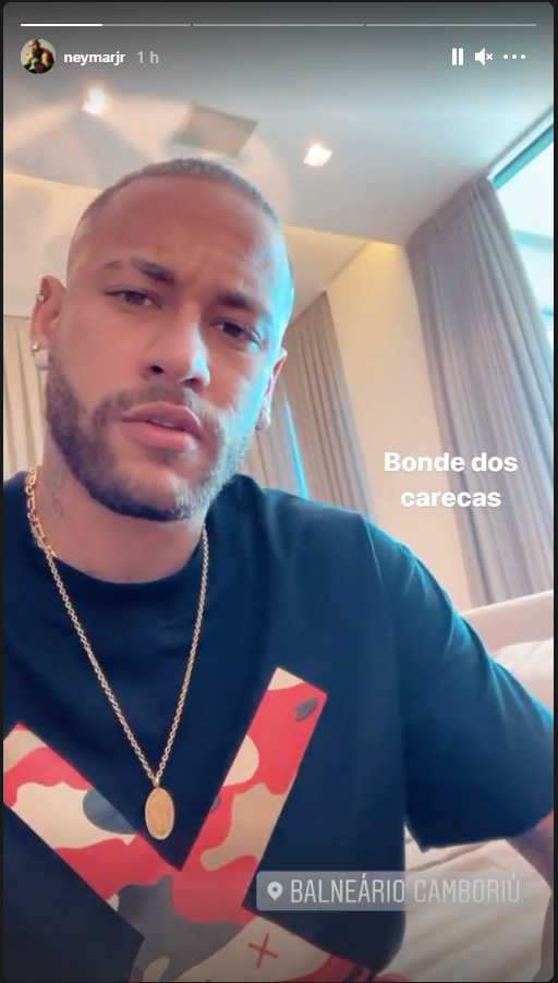 Neymar arrancou as tranças