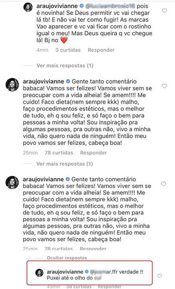 Viviane Araújo bate boca com seguidores após publicar foto de biquíni e ...