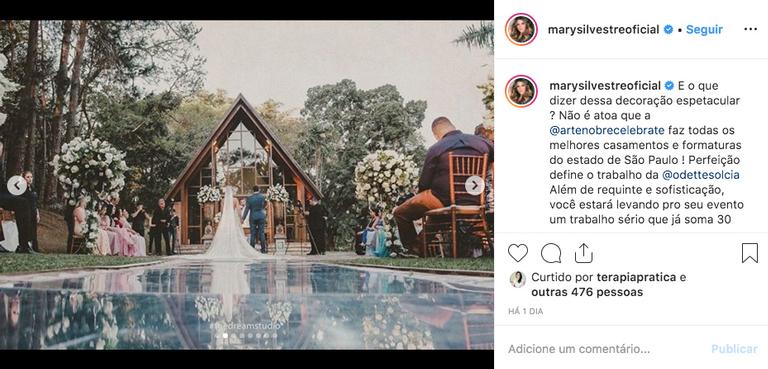 Mary Silvestre - ex-coleguinha do Caldeirão do Huck - se casa com vestido de noiva dourado
