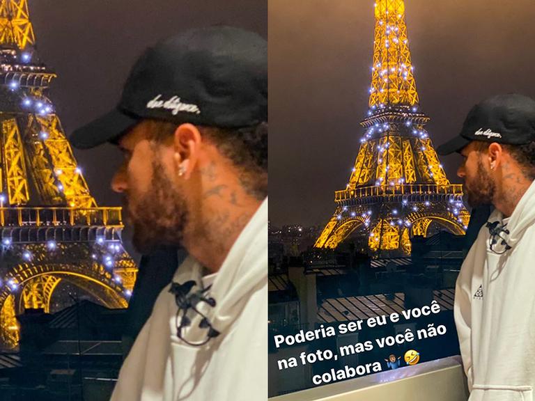 Neymar Jr curte Paris com seus amigos
