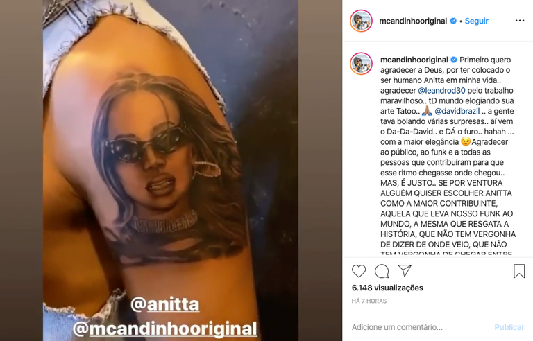 Anitta ganha homenagem ousada de MC Andinho