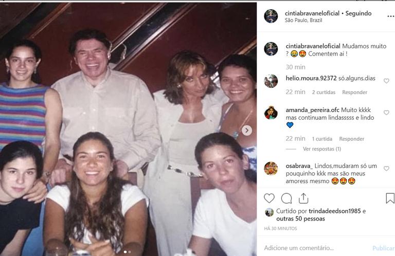 Filha de Silvio Santos mostra antes e depois da família ao comparar fotos