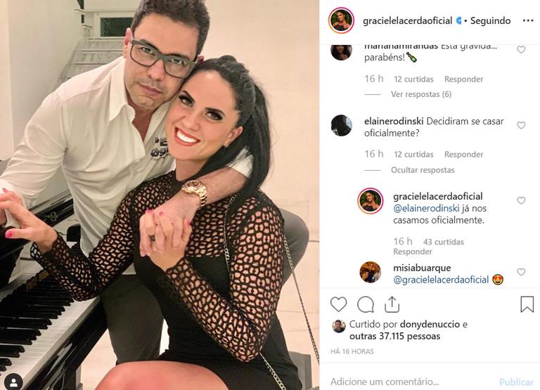 Zezé Di Camargo e Graciele Lacerda oficializam a união: 'Já nos casamos'