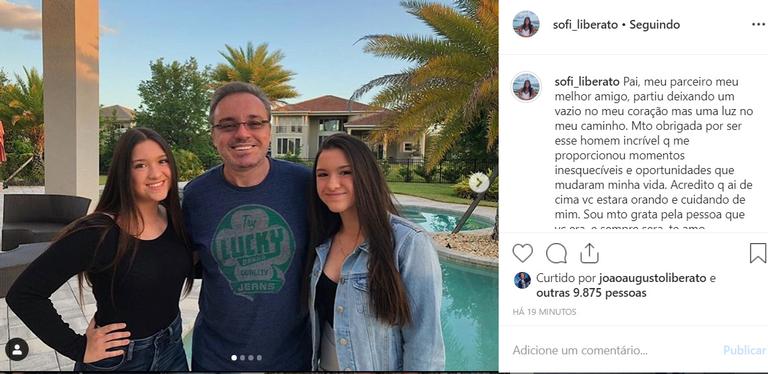 Filha de Gugu, Sofia Liberato mostra fotos inéditas com o pai