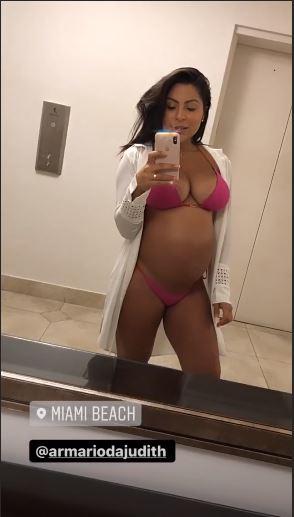 Andressa Ferreira mostra seu shape de grávida nas redes sociais