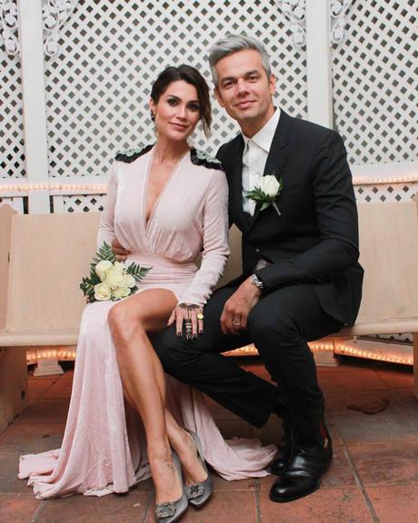 Flávia Alessandra e Otaviano Costa recordam do casamento nos EUA