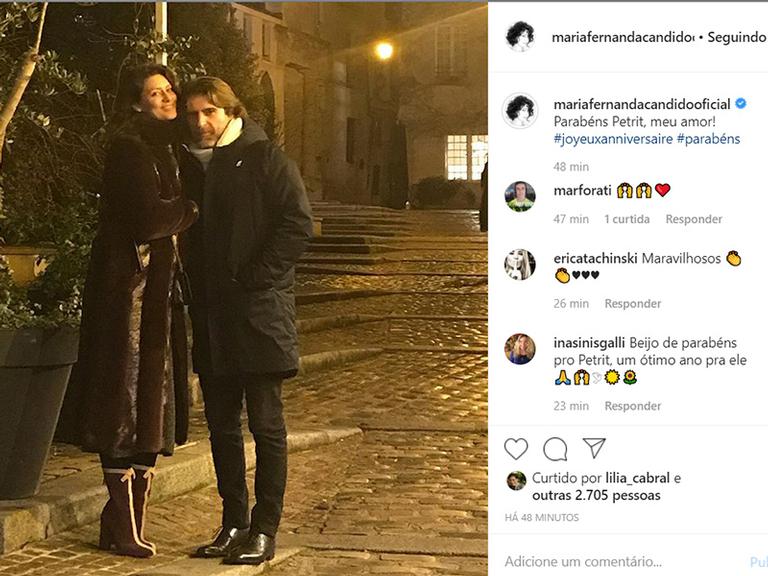 Maria Fernanda Cândido faz rara aparição com o marido francês em novas fotos