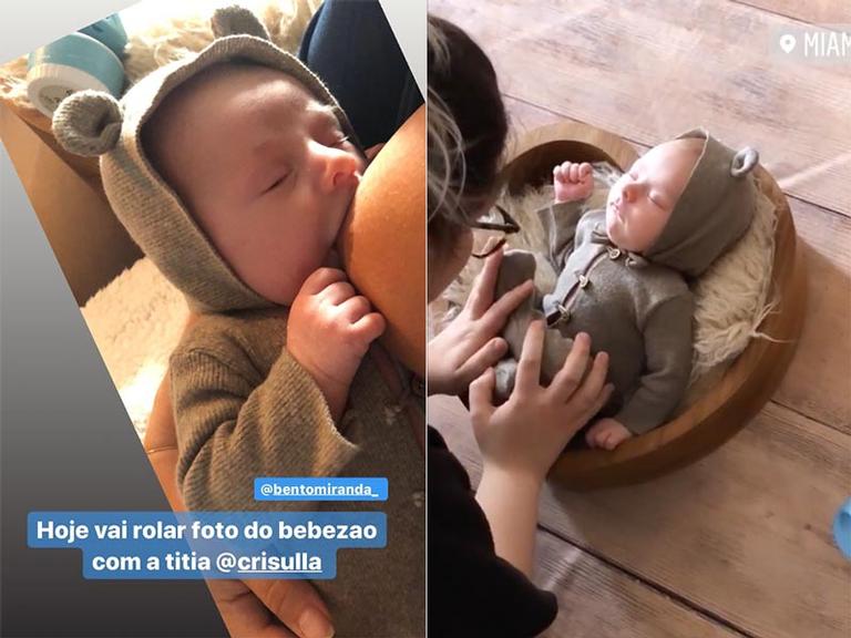 Thammy Miranda mostra o filho durante ensaio newborn e encanta