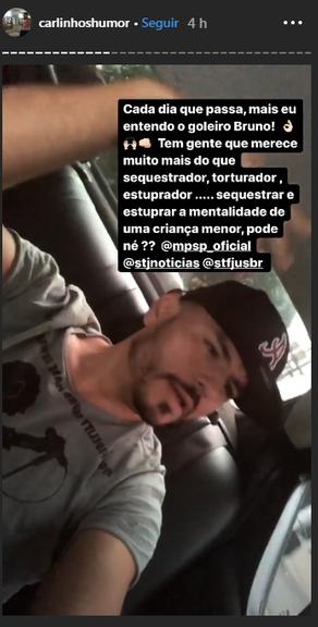 Carlinhos Silva se compara a goleiro Bruno