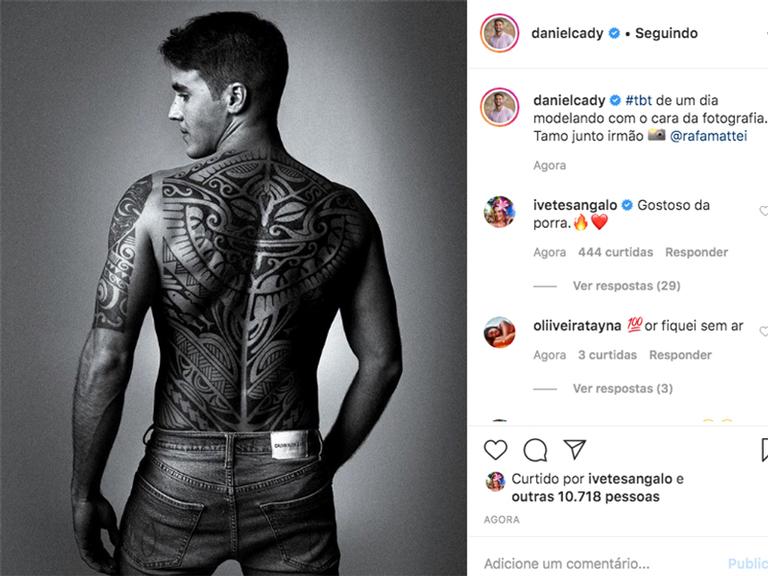Marido de Ivete Sangalo surge sem camisa e mostra tatuagem gigante