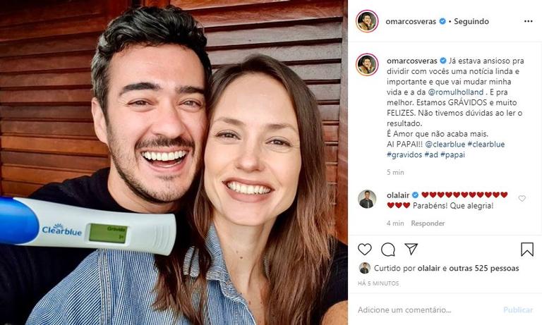 Marcos Veras anuncia que será pai