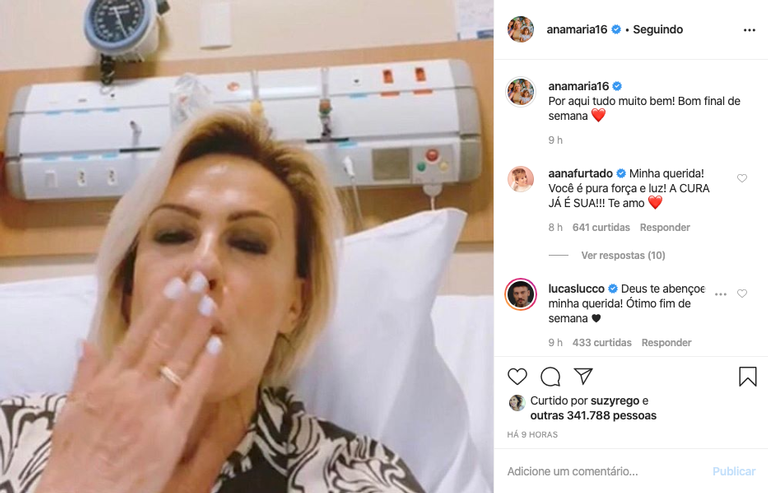 Ana Maria Braga segue tratamento contra câncer e tranquiliza fãs