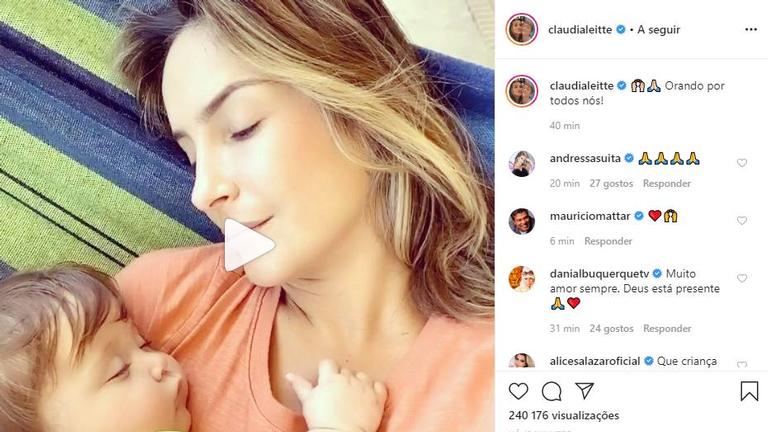 Claudia Leitte surge em momento íntimo com a filha em vídeo encantador