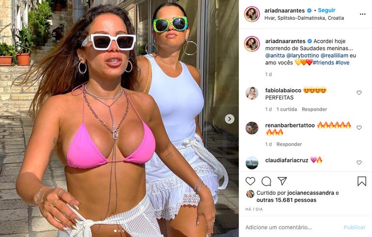 Anitta coloca o corpo para jogo em viagem à Europa