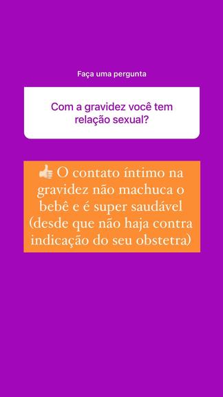 Lorena Carvalho fala sobre sexo na gravidez