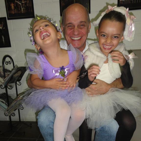 Ricardo Boechat e as filhas